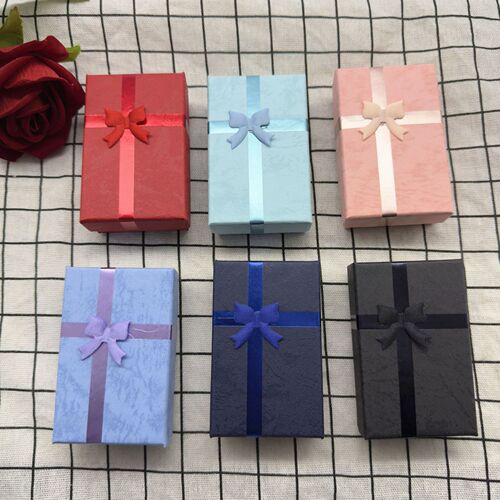 Factory direct sales 5*8 knot ring earrings bracelet packaging box gift box jewelry box jewelry box necklace box