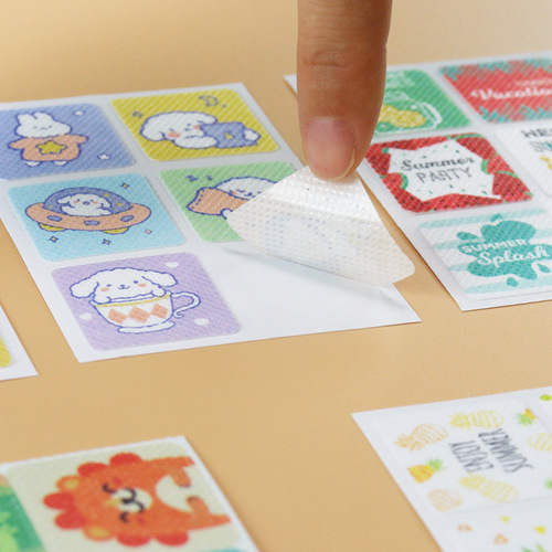 Plant essential oil stickers for children, cartoon plant essential oil stickers, wholesale children's custom stickers