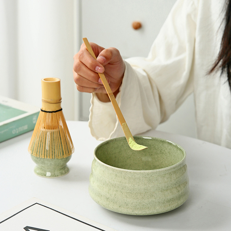 Matcha transfronterizo cepillo de té blanco Benli té leche herramienta de té cepillo de té té set práctica fábrica de embalaje de caja de regalo