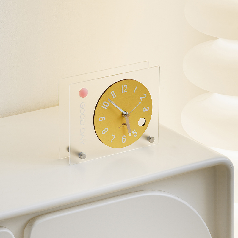 WOZOOM casa casi creativa simple decoración de escritorio dormitorio reloj de escritorio puerta de entrada gabinete de televisión decoración de reloj