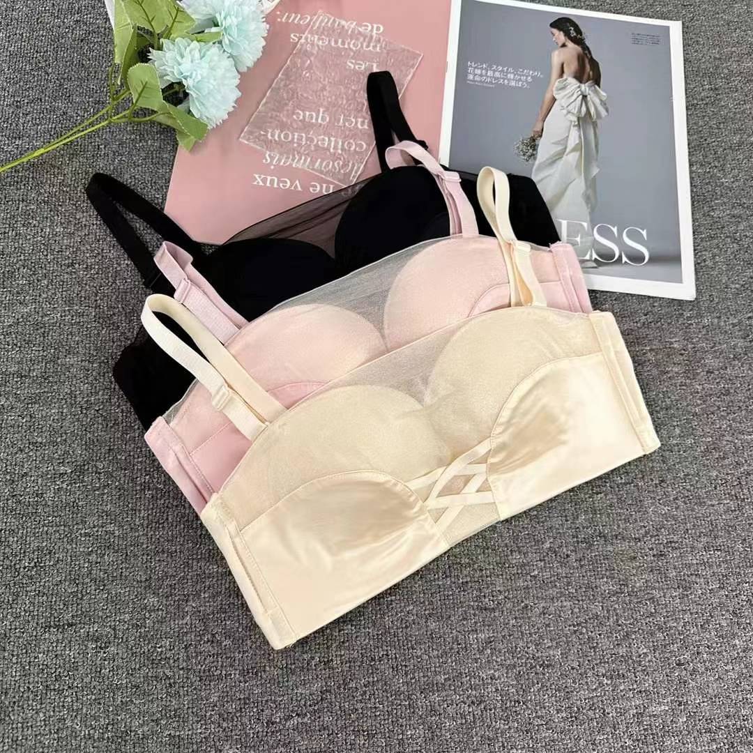 Nuevo sujetador de alta calidad de moda de encaje jacquard transpirable ajustable confortable tipo de pecho pequeño tipo de ropa interior para mujeres