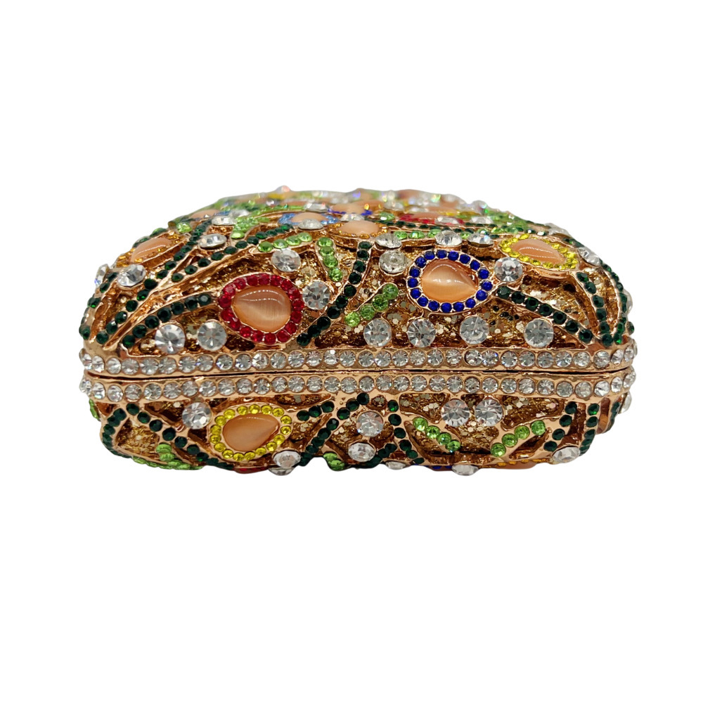 Bolsa de noche de piedra ojo de gato bolsas de cena de diamantes hueco bolsas de mano de diamantes bolsas de banquete nuevas