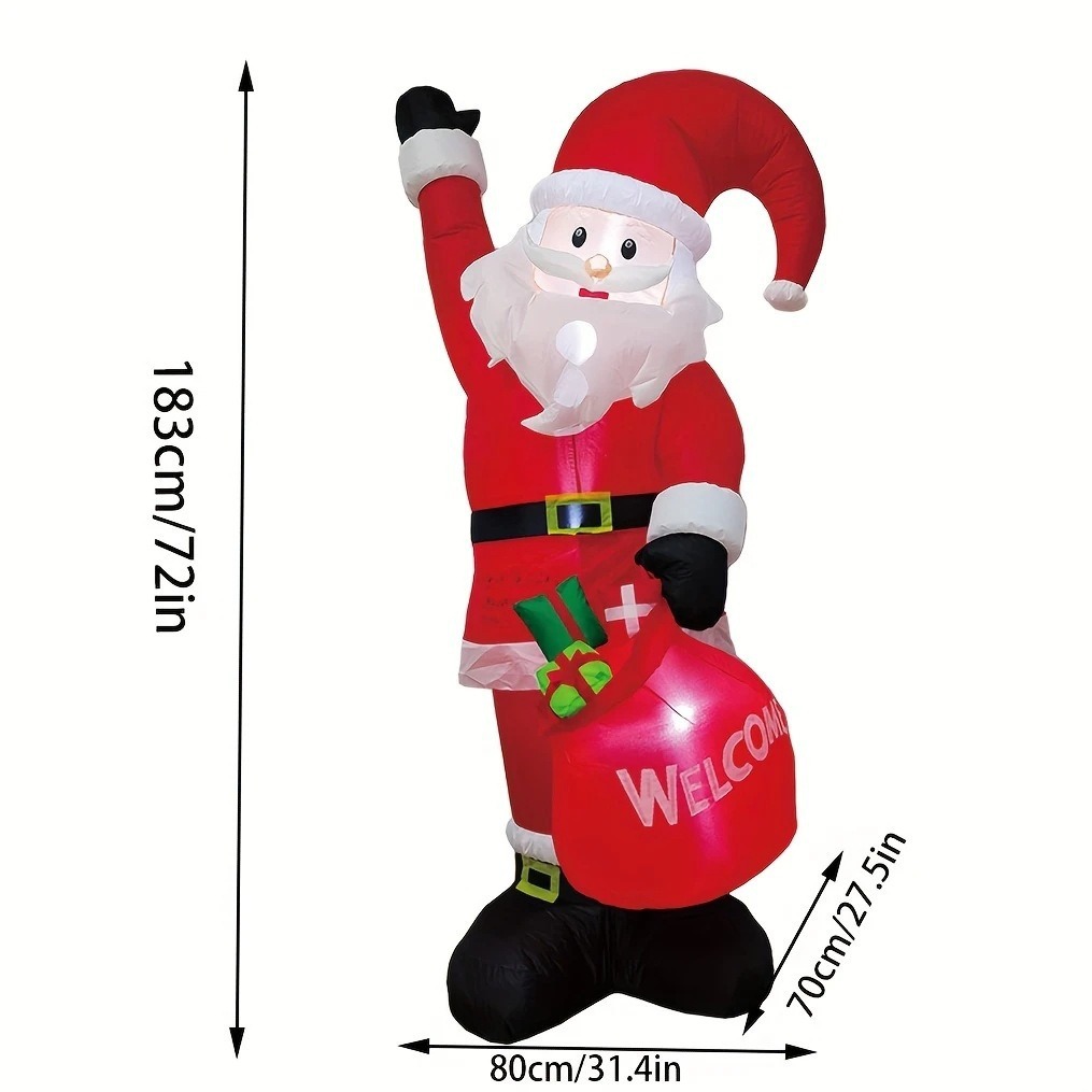 산타클로스가 패키지를 가져갑니다.