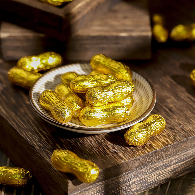 Gold coin chocolate gold ingot gold bar black chocolate bulk baking chocolate 500g children's snacks