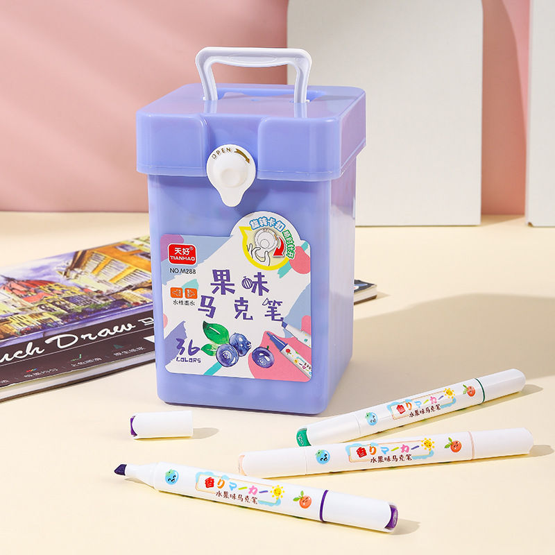 M288 barril fruta marcador sabor 36 colores