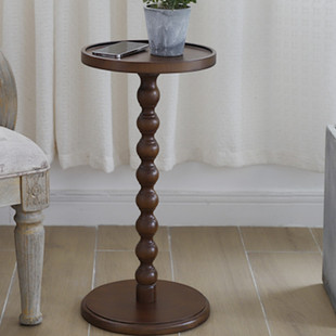 Nordic Style Bedside Table Wine Table American Style Light Luxury Small Side Table Coffee Table Corner Table Sofa Table Flower Pot Rack Solid Wood Bedside Table