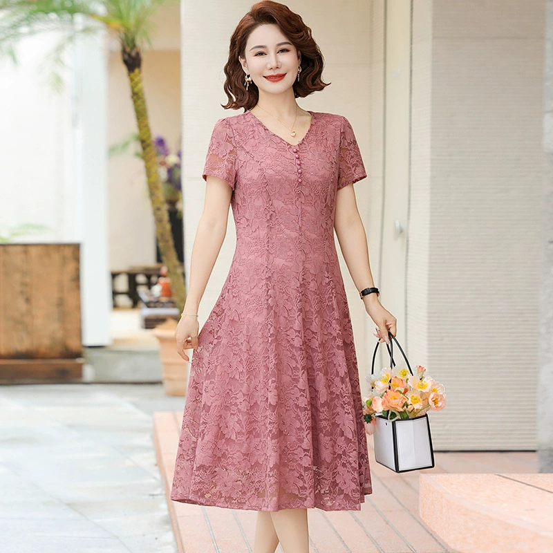 Элегантное платье в стиле китайского кружева, утягивающее талию, для женщин, летняя мода 2025 года.
