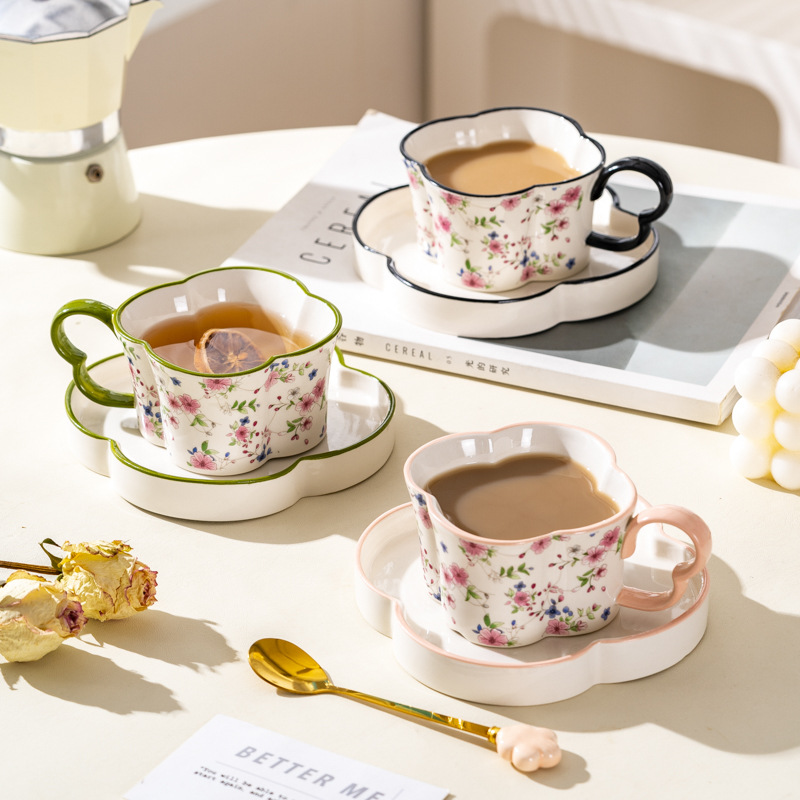 Tazas de café de alta calidad, tazas de té de la tarde de alta calidad, caja de regalo, regalo de boda, regalo de mano