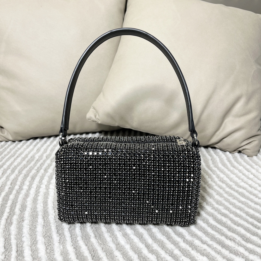 Borsa da donna transfrontaliera piena di diamanti borsa a tracolla borsa a tracolla con strass lucidi borsa da donna fatta a mano borsa da donna con diamanti_voghion.com