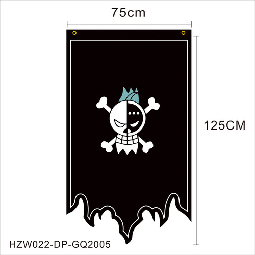 New One Piece flag pirate background cloth game hanging flag cartoon pirate skull flag party party flag