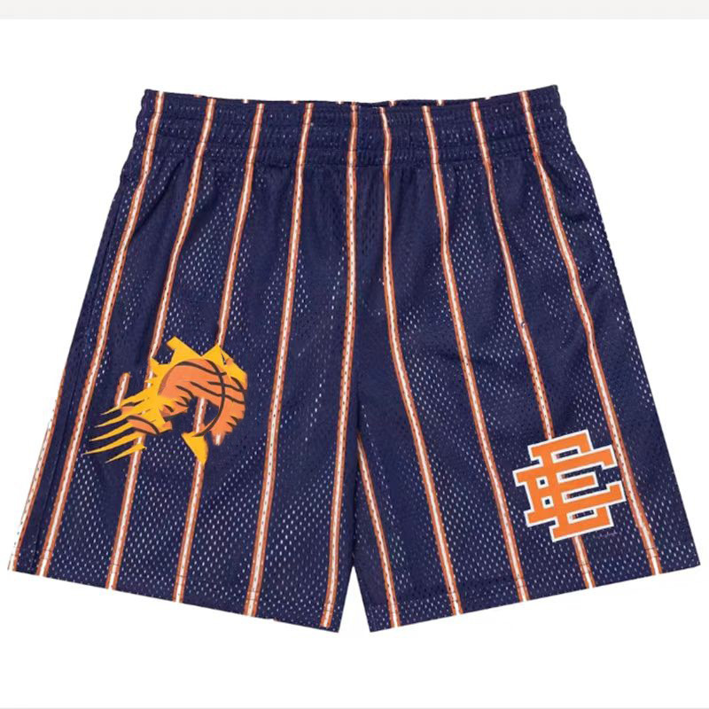 Eric Emanuel Phoenix Suns EE Basic Basketball Shorts Pinstripe Mesh Blue