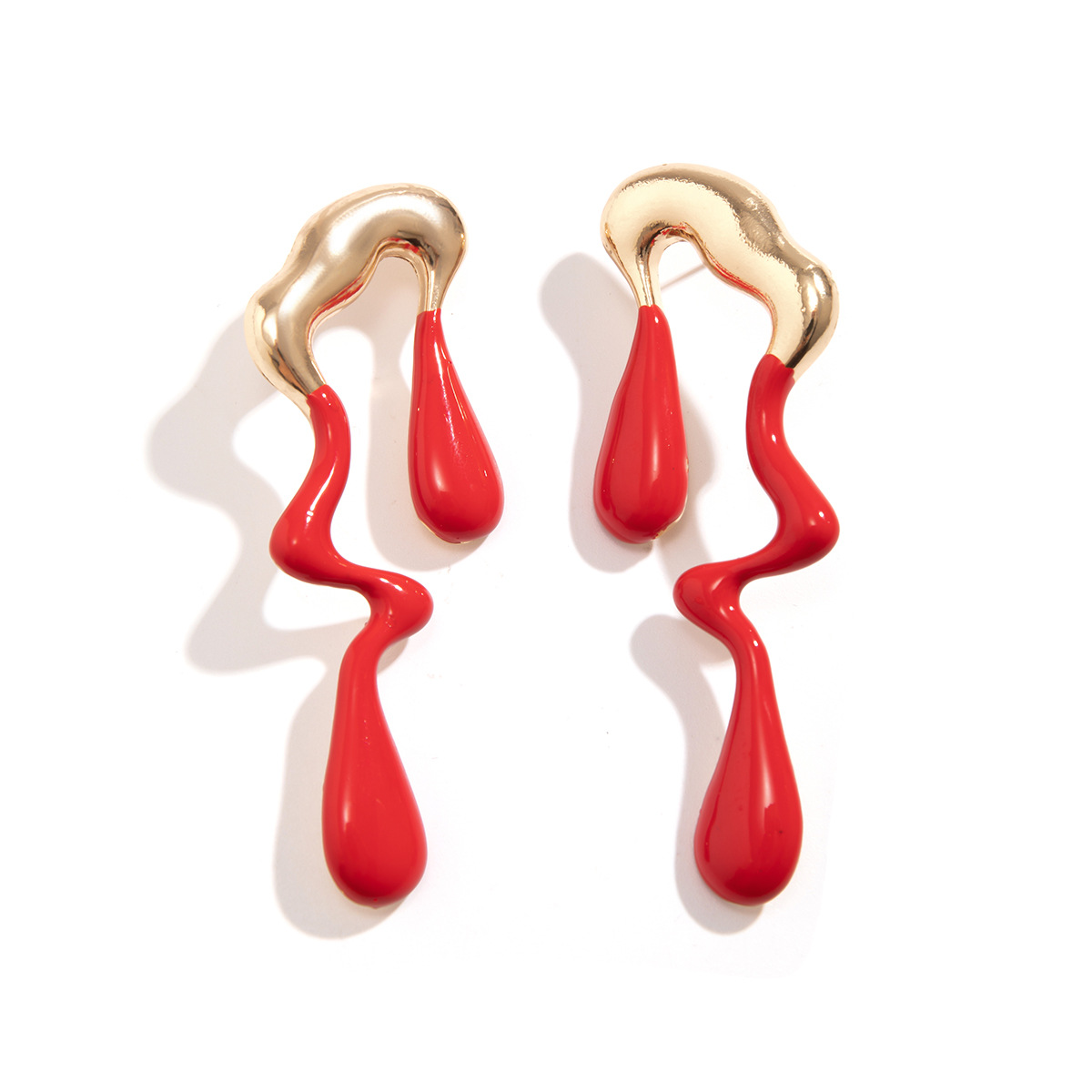 Boucles d'oreilles géométriques pour femmes et filles, grande mode, goutte d'eau irrégulière, minimalisme, boucles d'oreilles modernes en métal, boucles d'oreilles hypoallergéniques, bijoux tendance, cadeaux_voghion.com