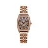 Quartz waterproof steel belt, golden fashionable swiss watch, light luxury style, diamond encrusted