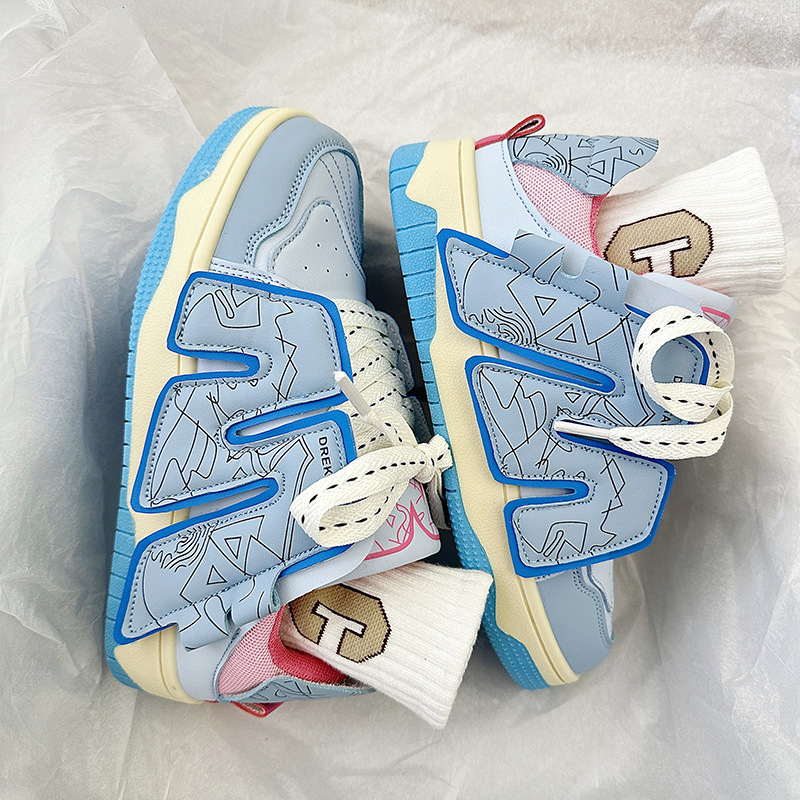 Niche skate shoes 2023 new original design wheat whirlwind hip-hop men and women couples casual all-match skateboard bread shoes_voghion.com