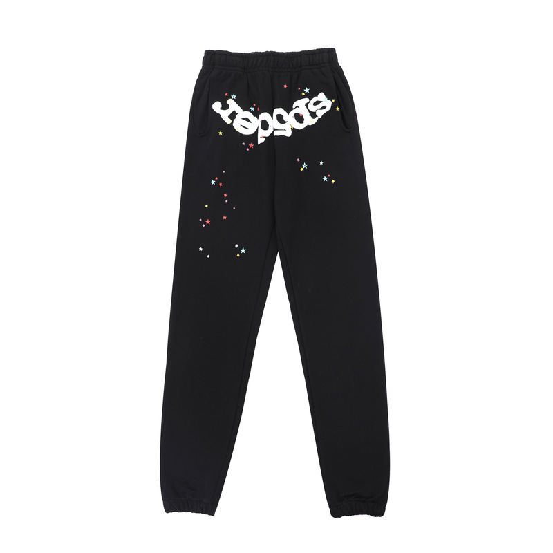 Sp1derヒップホップ歌手Young Thugと同じスタイルのフォームレター555555カップル用パーカーPinkスウェットシャツ|undefined