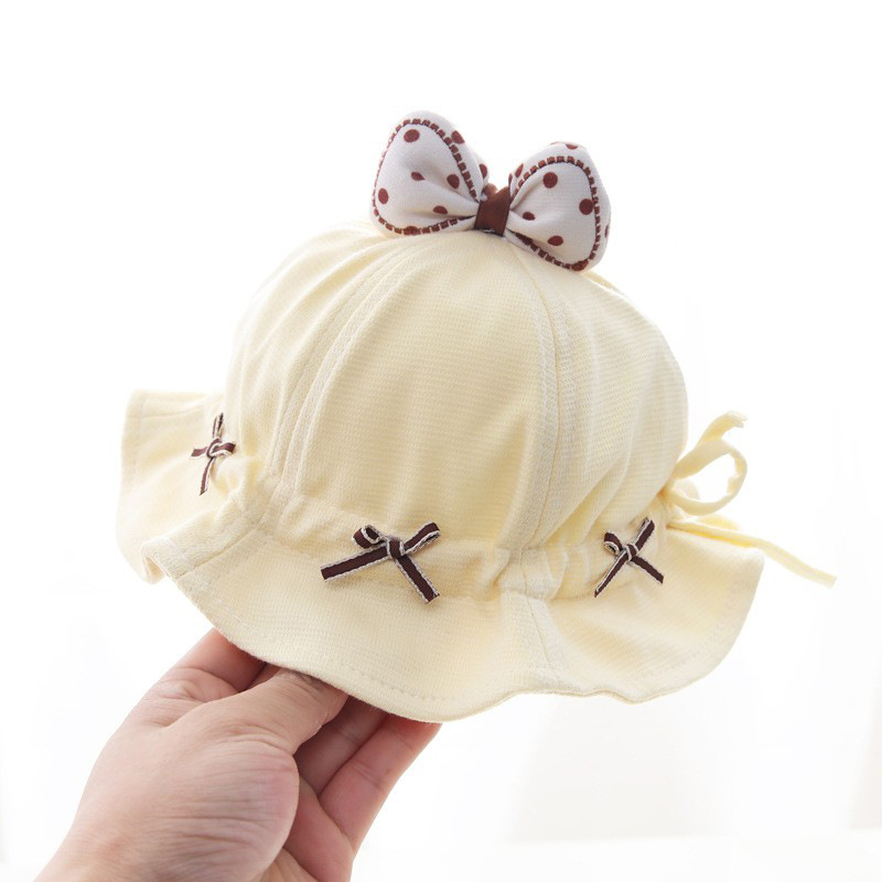 Sombrero para bebés primavera y otoño delgado bebé princesa pescador sombrero para niños pequeños sombrero protector solar para niños pequeños meses de edad fuera sombrero solar