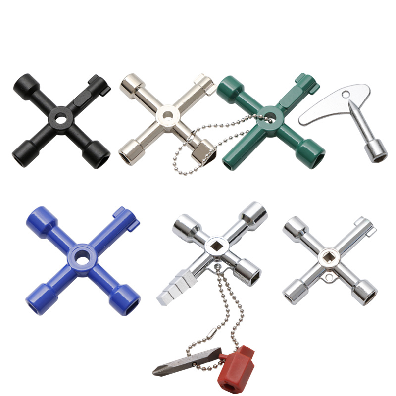 水表钥匙内三角电梯十字钥匙电控柜钥匙火车门高铁开关多功能扳手
