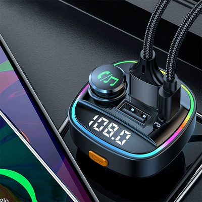 Car mp3 player hands-free bluetooth call