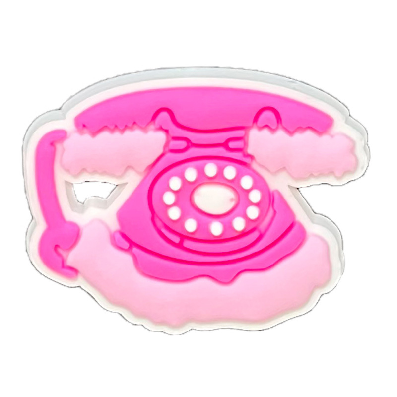 Pink girls粉色系列洞洞鞋配饰PVC软胶智必星卡通croc鞋扣鞋花|undefined