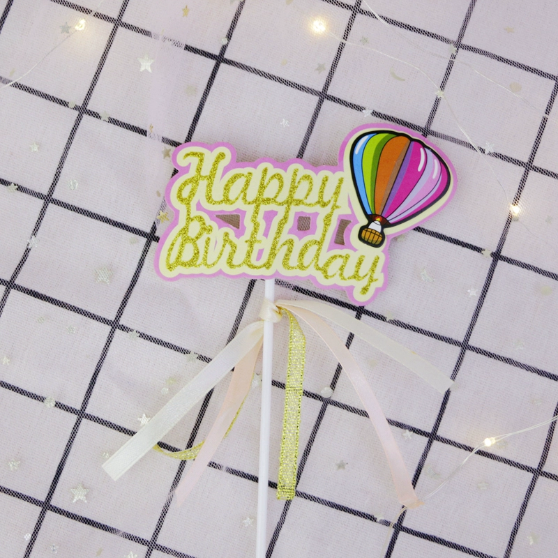 English Birthday Happy Cartoon Balloon HB Love Gift Box Birthday Happy Cake Account Crown Crown милые звезды
