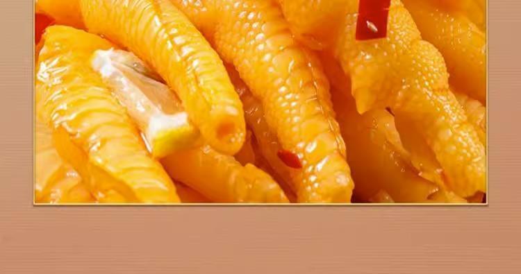 Boneless Chicken Feet Lemon Hot Sour Garlic Pickled Pepper Ready to Eat Snack 800g 4 Box Pack specifications