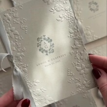 批发豪华婚礼请柬，可徽标和颜色，适合婚礼行业供应商