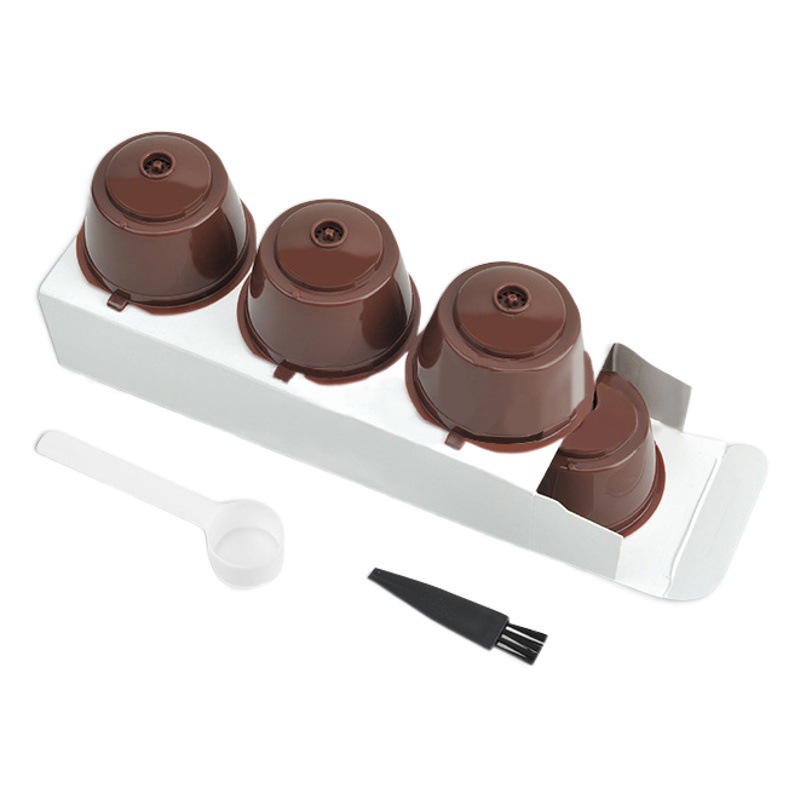 Portable Doqu Kusi Coffee Capsule Filter Plastic Coffee Filter Cup Filled Stainless Steel Coffee Capsule Cup