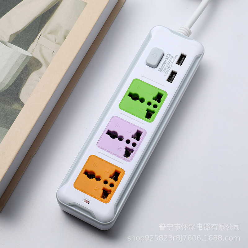 Vietnam dos zócalo USB enchufe de enchufe británico enchufe de comercio exterior USB image 4