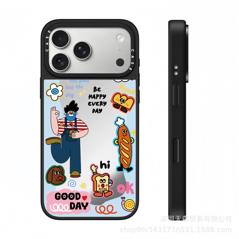 CASET联名幸运老头适用苹果iPhone17ProMax手机壳16Pro潮牌14镜面|undefined