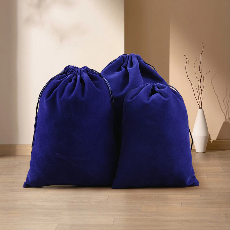Bolsa de terciopelo de boca de Shu Corea tira de la cuerda Corea del Sur joyas de regalo de color para recibir pequeñas bolsas de tela engrosadas bolsas de regalo de joyas