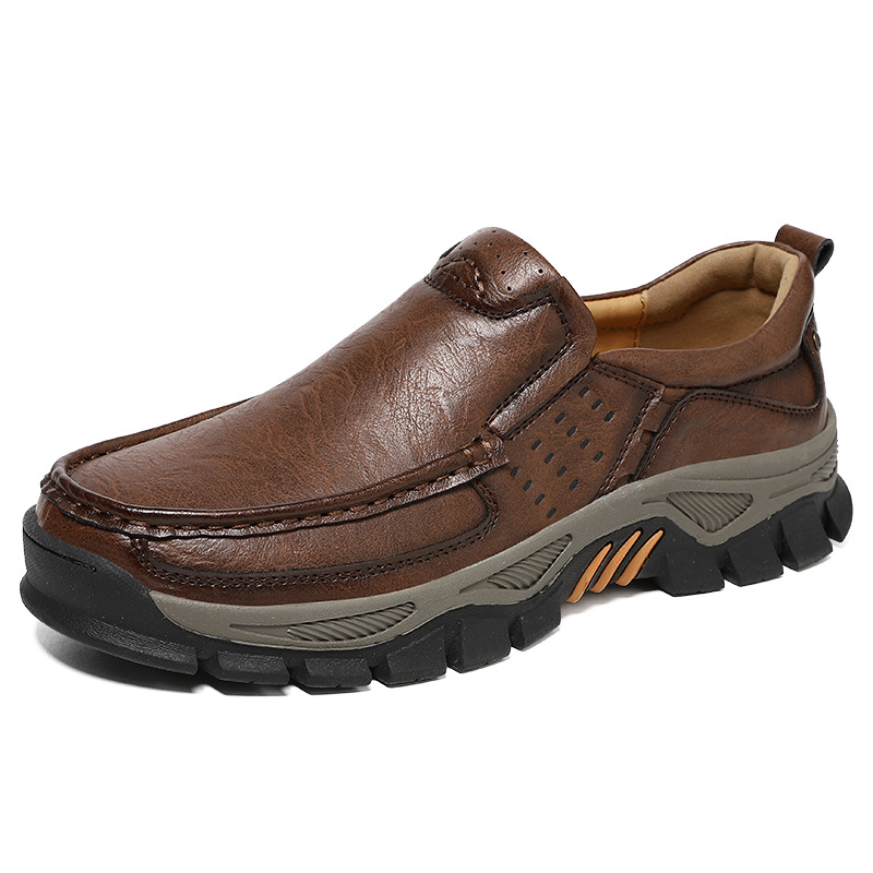 Men's Leather Shoes Large Size Men's Outdoor Shoes Casual Leather Shoes Hiking Shoes_vogvips.com
