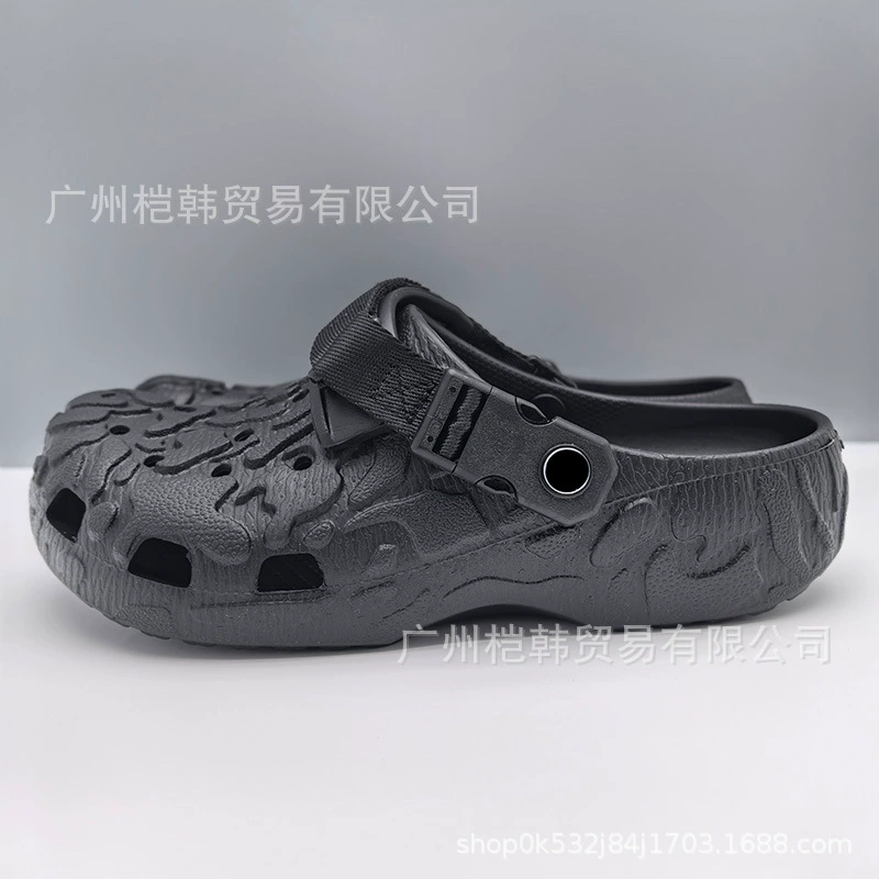 Мужская обувь Velcro Croc с крестообразной картой, новая мужская обувь в стиле Star для пары, уличная пляжная обувь, женские сандалии