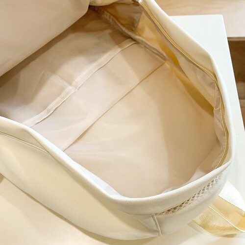 Backpack Korean Version for Middle and High School Students - High Quality, Large Capacity, Lightweight, Versatile, Cute Color Clash College Style Backpack for Girls