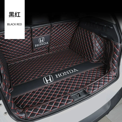 Special car VV fully Trunk Mat - fully-enclosed-black-and-red-standard-addition-diamond-vv-material-message-model-year