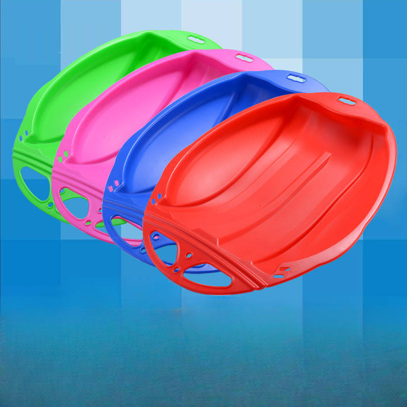 加厚耐磨滑草板滑沙儿童户外简易塑料滑雪板冬天雪橇雪地行走滑冰