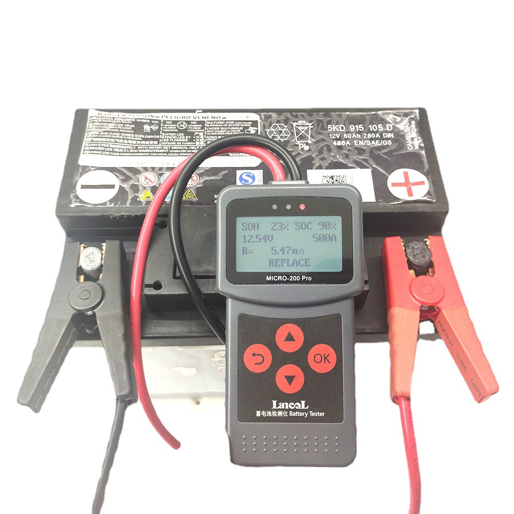 汽车蓄电池测试仪摩托车电瓶内阻寿命分析启停12V micro-200 PRO