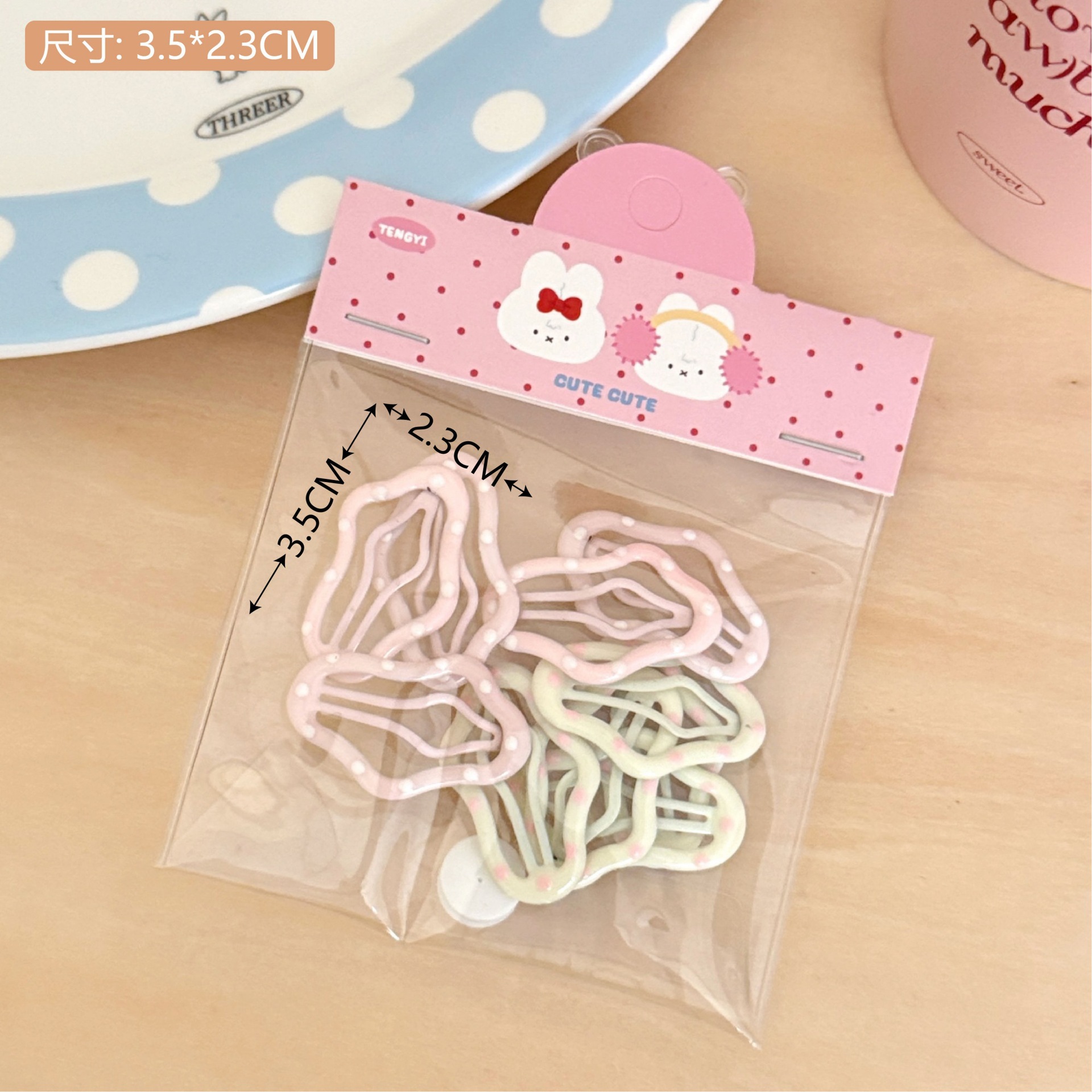 Retro ondulado punto arco clip de cabello boca nicho diseño clips de buía clip de cabello corazón de una niña joyas de cabello
