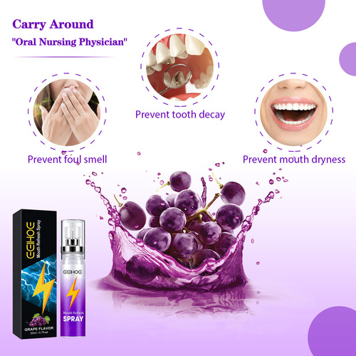 EELHOE Fresh Oral Spray Cleans Bad Breath Oral Odor Fresh Breath Deodorizing Portable Spray
