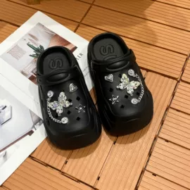 鞋扣;平底凉鞋;男式沙滩鞋/洞洞鞋