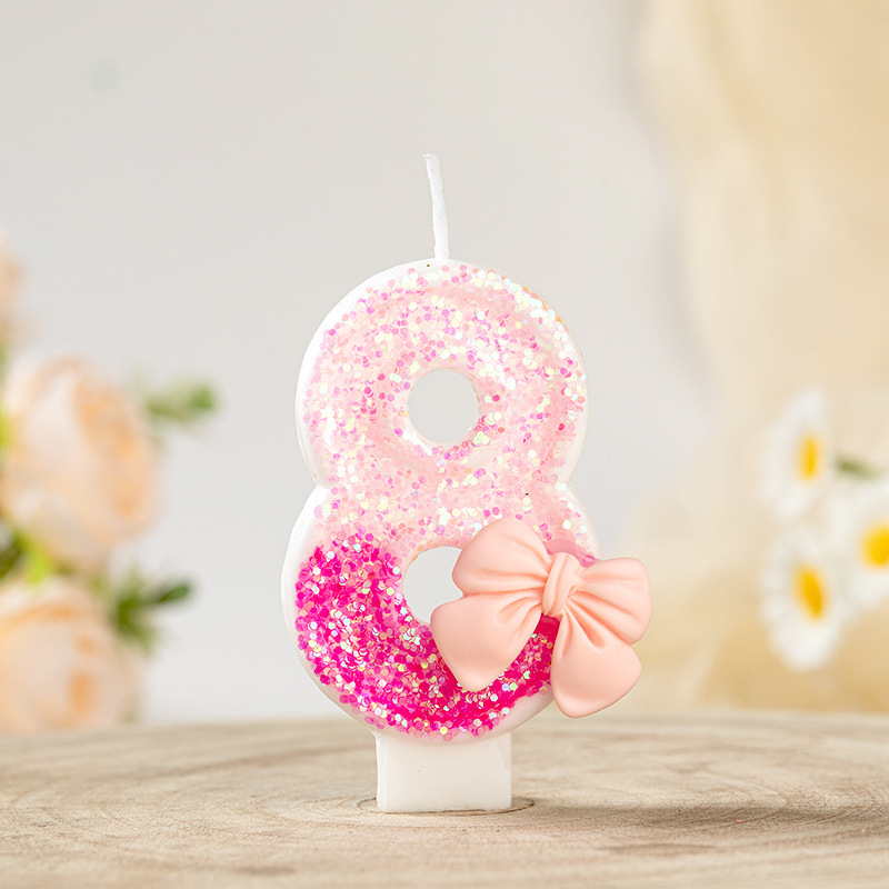 クロスボーダー誕生日ケーキデジタルキャンドル0-9歳クリエイティブデザートベーカリーショッププラグイン子供の1歳の装飾パーティー|undefined