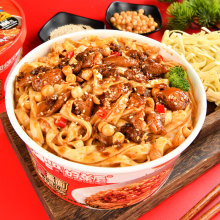 非油炸拌面条免煮宿舍拌面方便速食麻辣甜辣香辣八种口味一件代发