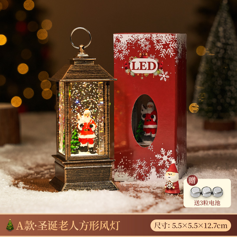 Regalos de Navidad para niños regalos de árbol de Navidad decoraciones de luces nocturnas ornamentaciones bolas de cristal 2025 nuevas niñas
