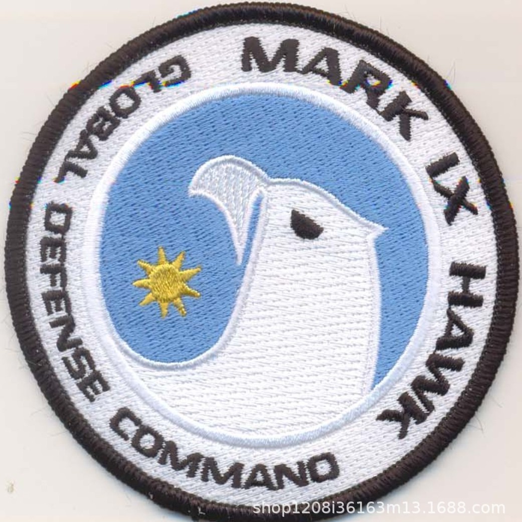 软胶绣花章 3.5英寸100%绣 空军绣花章仔  厂价销售 快速出货