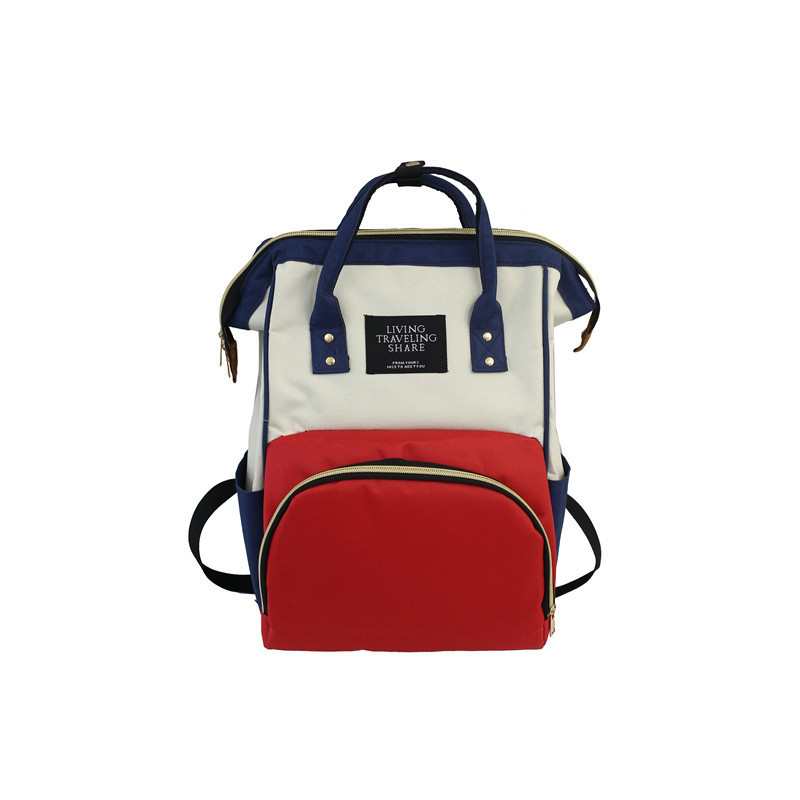 Estilo de gato transfronterizo de buena calidad, bolso de mamá de gran tamaño, mochila portátil, gran cantidad de stock, cremallera Oxford