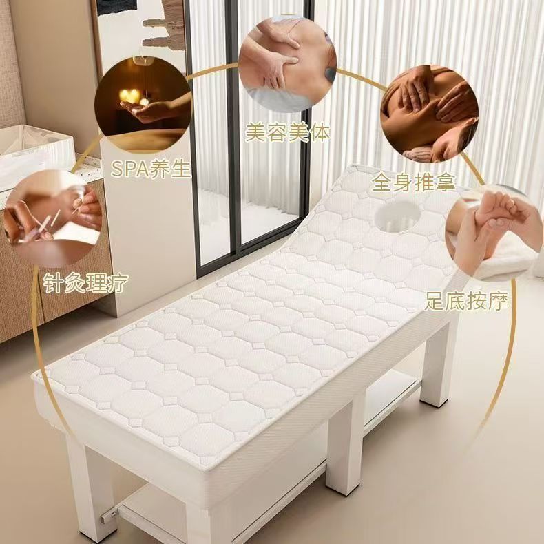 Cama de belleza, sala de belleza, cama de masaje de látex especial, cama de masaje, cama de terapia de bordado, cama de terapia de cuerpo, cama de enfermería del club