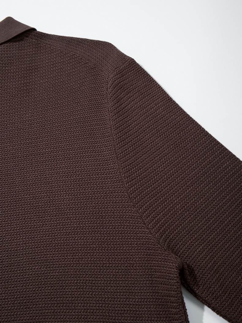 Inflation Polo Collar Knit Sweater