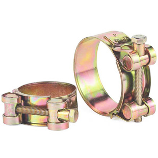 Iron-plated color zinc strong throat hoop thickened clamp European-style hoop hose hoop pipe clamp stainless steel fixing clip