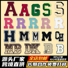 ë����Ӣ�����������廨�·�װ�θ��ϲ���Chenille Patch��ĸ����
