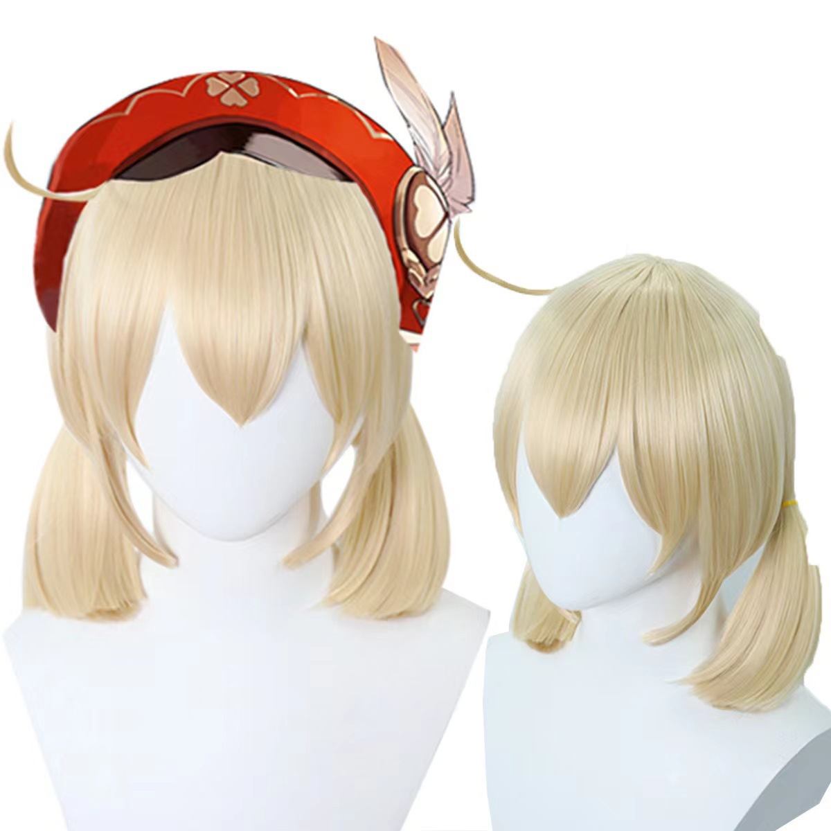 Cosplay animado wigs original Dios Kori pelucas escapar sol doble estilo de cola de caballo cubierta de fibra química image 5
