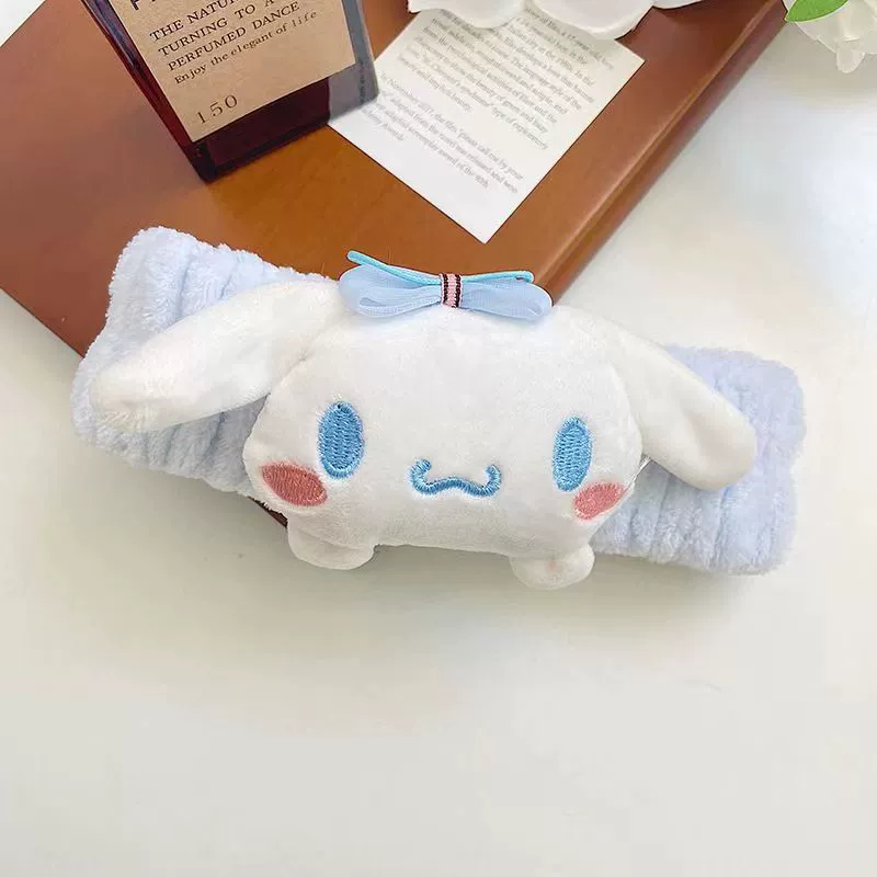 Плюшевая повязка на голову (Sanrio), нескользящая эластичная, милый верх для лица мытья